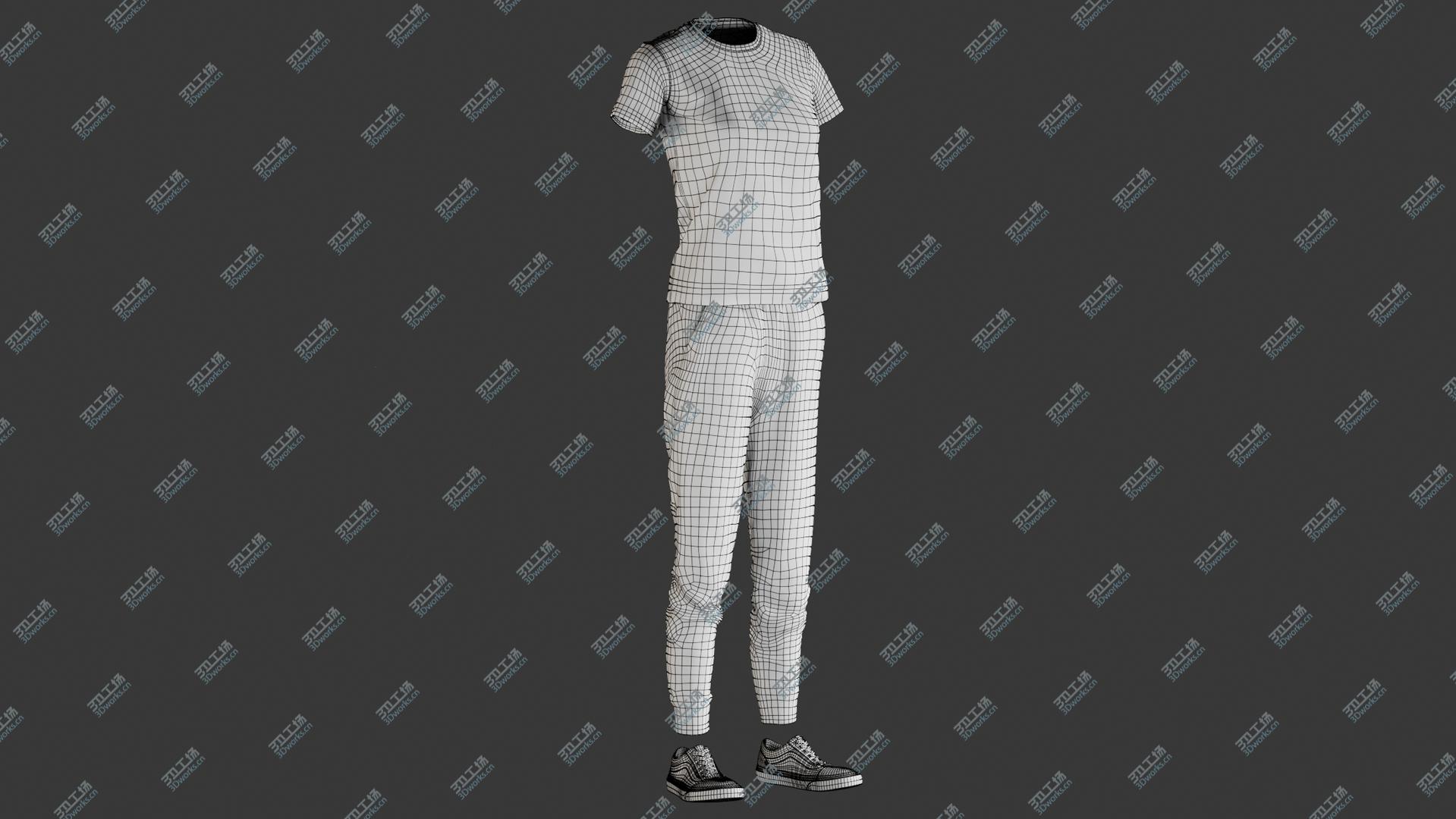 images/goods_img/20210319/3D model Women's Sport Pants Sneakers Tshirt 1/4.jpg